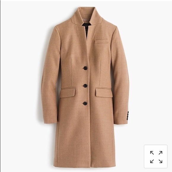 J. Crew Jackets & Blazers - NWOT J. Crew Heathered Acorn Regent Topcoat Serge Wool 4